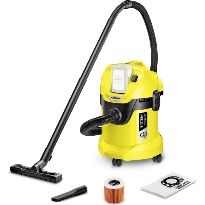 Аккумуляторный хозяйственный пылесос KARCHER WD 3 BATTERY 1.629-910 Аккумуляторный хозяйственный пылесос KARCHER WD 3 BATTERY 1.629-910